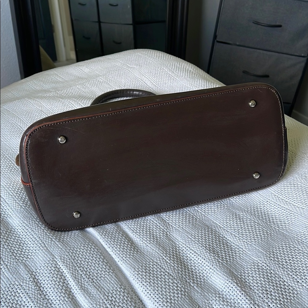 Dooney & Bourke Brown and Red Satchels with Classic Design - Picture 3 of 4